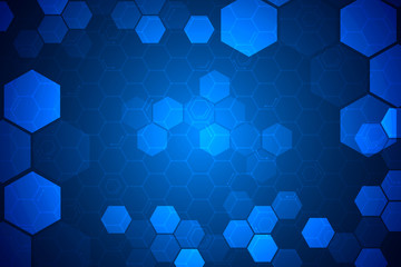 blue hexagon pattern , abstract technology background