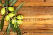 olives on wood