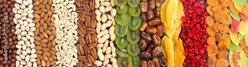 Fotomural Mix of nuts , dried and candied fruit