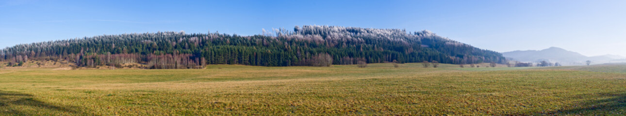 Poster - Winter landscape in the hills