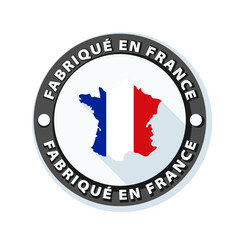 Wall Mural - Made in France button illustration