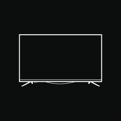 smart tv line vector icon. Line icon