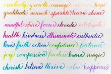 Positive Handwritten Words