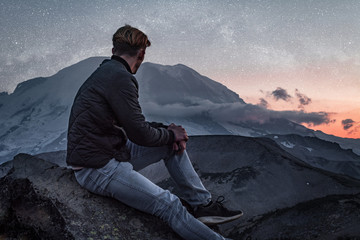 overlooking mt rainier