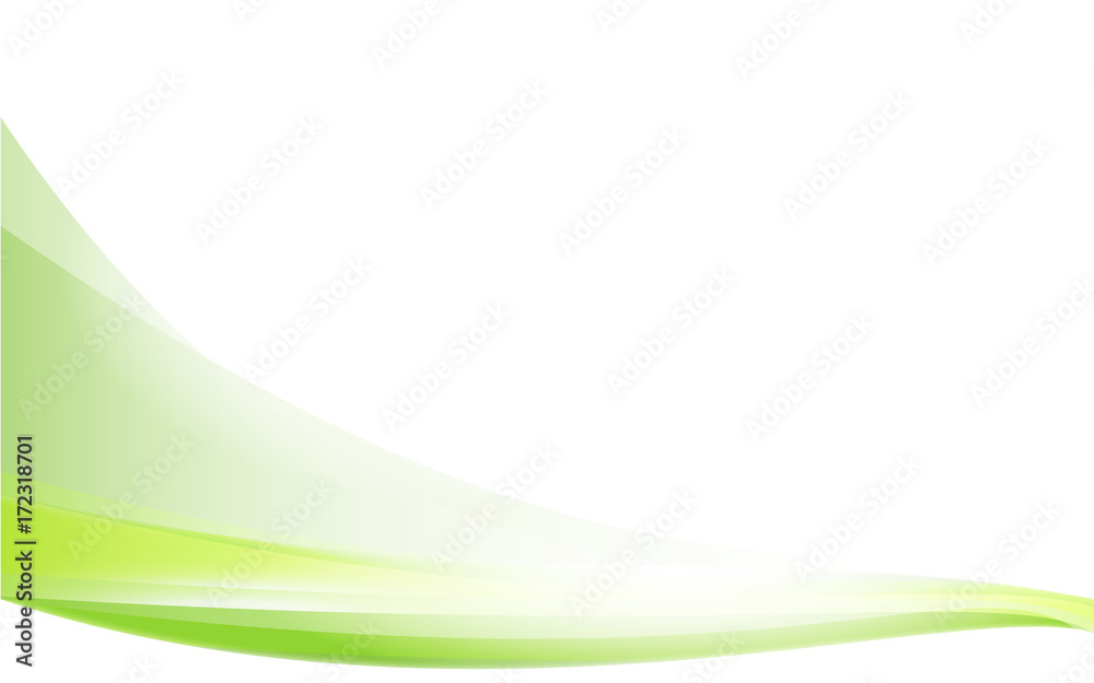 Green wave vector design white Background Stock Vector | Adobe Stock