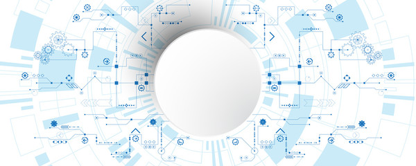 Poster - Vector abstract technology concept.