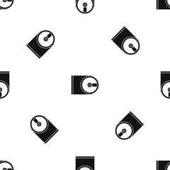 Poster - DVD drive open pattern seamless black