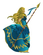 Blonde Valkyrie Warrior