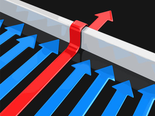 Poster - 3d arrows. Image with clipping path