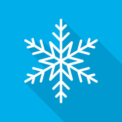 Canvas Print - snowflake icon. vector illustration.