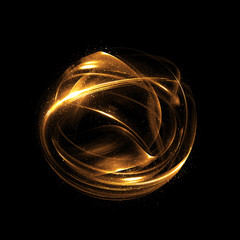 Wall Mural - abstract background. luminous swirling. elegant glowing circle. big data cloud. light ring..sparking