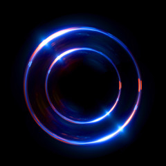 Poster - Abstract background. luminous swirling. Elegant glowing circle. Big data cloud. Light ring..Sparking particle. Space tunnel. Colorful ellipse. Glint sphere. Bright border. Magic portal. Energy ball.