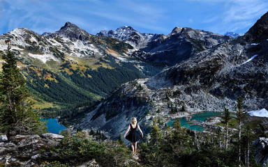 Wall Mural - Canadian nature. Hiking near Vancouver.  Whistler. British Columbia. Canada.