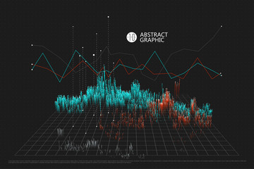 A spatial information chart, abstract graphic design.