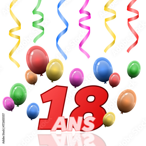 Anniversaire 18 Ans Stock Illustration Adobe Stock