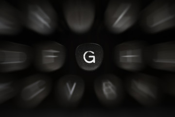 Fototapete - The letter of the alphabet in English G