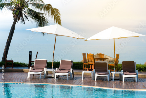 Comfortable Chair At The Swimming Pool Modern Chair