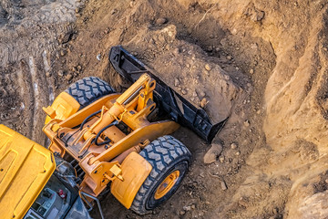 Excavator at work