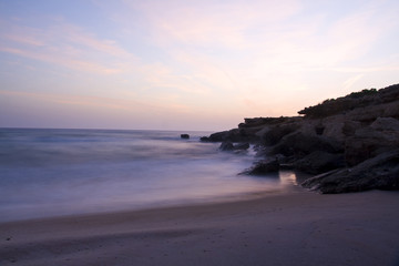 Wall Mural - seaside and coast view during the sunset