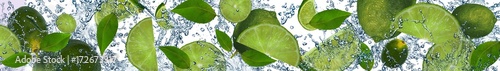 Fototapeta na wymiar Limes in the water