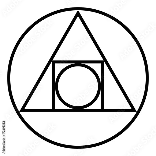 Dekoracja na wymiar  kwadratowe-kolo-glif-alchemiczny-z-xvii-wieku-symbol-tworzenia