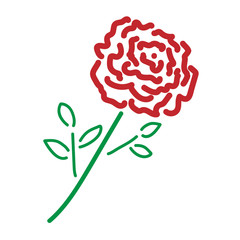 Wall Mural - Single rose color sign 2.09