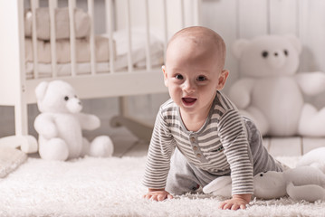 Wall Mural - Portrait of a happy baby