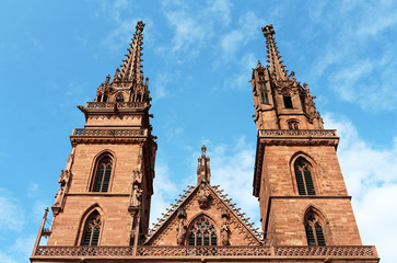 Wall Mural - Basler Muenster - Basel Cathedral - Switzerland