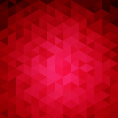 Poster - abstract background in bright red tones.