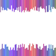 Poster - Modern colorful background design from vertical rounded stripes - abstract vector graphic on white background