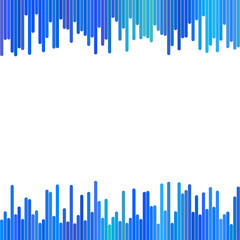 Poster - Modern background from vertical stripes in blue tones - vector graphic design on white background