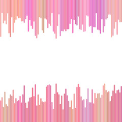 Poster - Colored background from vertical stripes in pink tones - vector graphic on white background