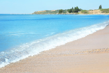 Poster - View of beautiful blue sea at resort