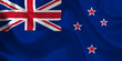 Waving flag of the New Zealand. Flag in the Wind. National mark. Waving New Zealand Flag. New Zealand Flag Flowing.