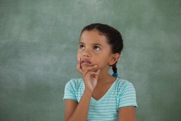 Thoughtful young girl