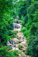 Mae Sa water falls in the forest at Mae Rim, Chiang Mai, Thailand.