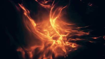 Wall Mural - Ethereal Glowing Abstract Flame Loop