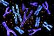 Chromosomes Abstract Scientific Background. 3D illustration