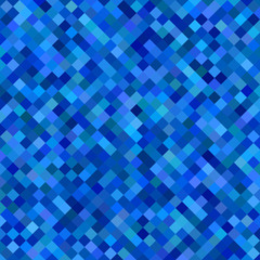 Poster - Colored abstract square pattern background - geometric vector illustration from diagonal squares in blue tones