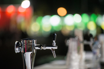 Dispenser for draft beer in a bar