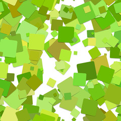 Poster - Seamless abstract geometrical square pattern background - vector graphic design from rotated green squares