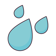 Wall Mural - water drops icon