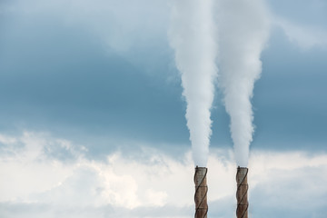 Wall Mural - Pollution from smokestack