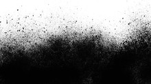 Black Ink Splatter On White Background