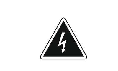 High voltage warning information sign