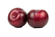 Two large red plums