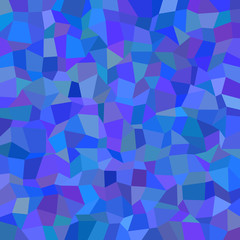 Poster - Geometric abstract irregular rectangle mosaic background - polygonal vector design from rectangles in blue tones