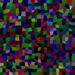Poster - Abstract irregular rectangle mosaic background - polygonal vector design from rectangles in dark tones