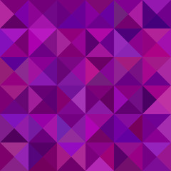 Poster - Geometric abstract triangle tiled mosaic pattern background - vector illustration from triangles in dark purple tones