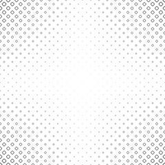 Poster - Monochrome square pattern - geometrical halftone abstract vector background graphic design from diagonal rounded squares